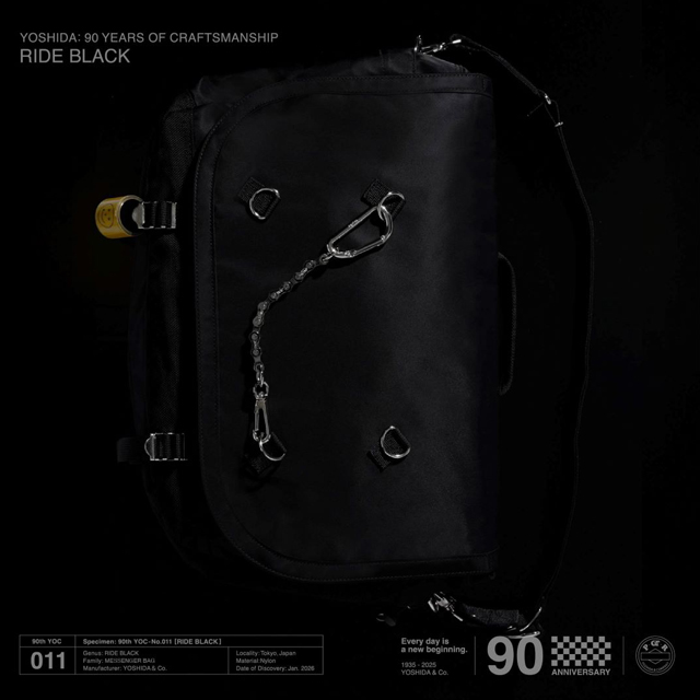 YOSHIDA & Co. 90th Anniversary Project 011「RIDE BLACK」登場| KURA
