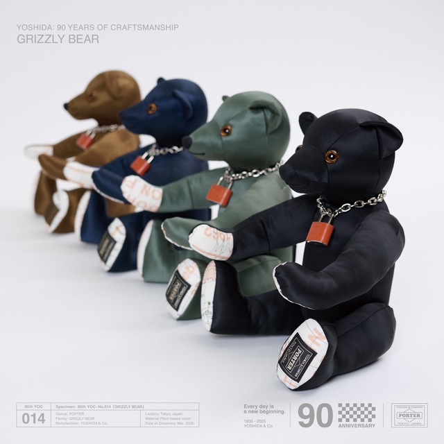 PORTER GRIZZLY BEAR YOSHIDA & Co. 90 周年紀念版發售| KURA CHIKA by