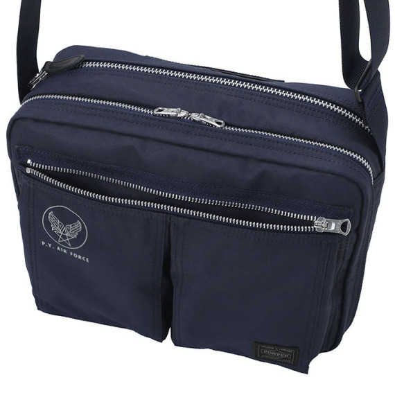 PORTER P.Y. AIR FORCE ボディバッグ ブラック PORTER P.Y. AIR FORCE ボディバッグ ブラック PORTER FLYING ACE