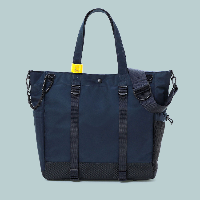 美品✨PORTER_sacai 2way TOTE BAG NAVY Force 2Way Tote Bag, Navy Blue – Goods