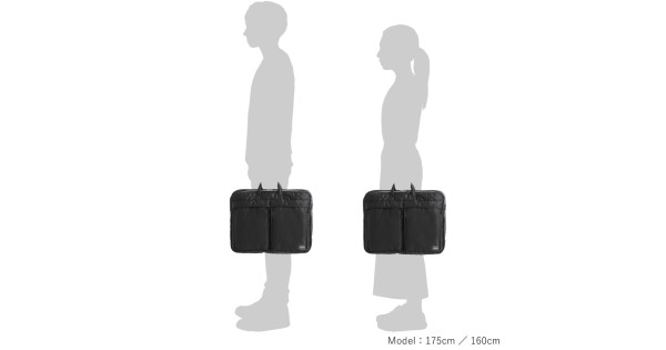 PORTER / TANKER 2WAY DOCUMENT BAG W zip